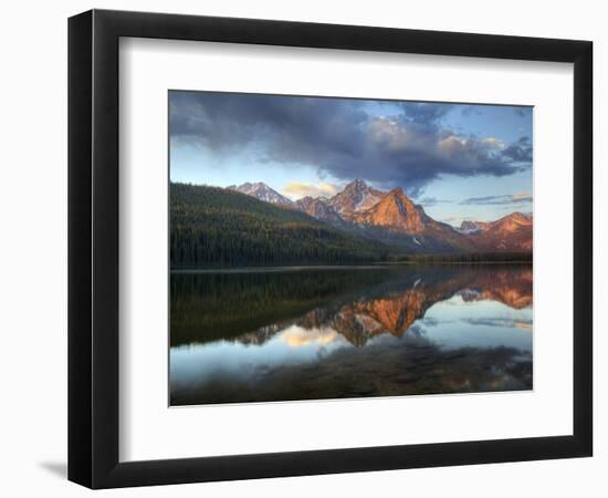 Stanley Lake and Mcgowan Peak, Sawtooth National Recreation Area, Idaho, USA-Jamie & Judy Wild-Framed Photographic Print