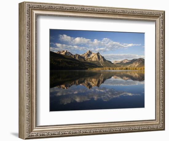 Stanley Lake and Mcgowan Peak, Sawtooth National Recreation Area, Idaho, USA-Jamie & Judy Wild-Framed Photographic Print