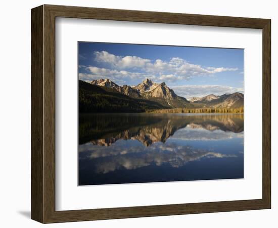 Stanley Lake and Mcgowan Peak, Sawtooth National Recreation Area, Idaho, USA-Jamie & Judy Wild-Framed Photographic Print