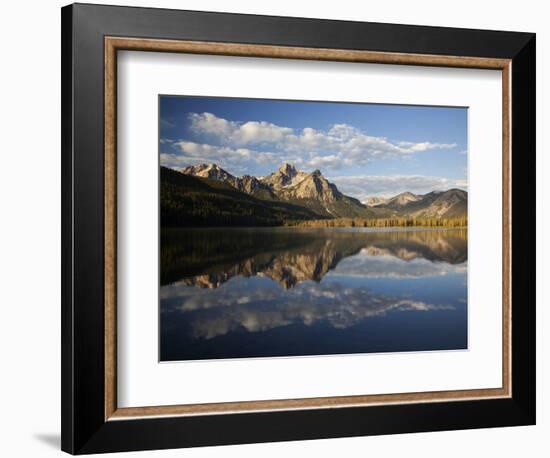 Stanley Lake and Mcgowan Peak, Sawtooth National Recreation Area, Idaho, USA-Jamie & Judy Wild-Framed Photographic Print