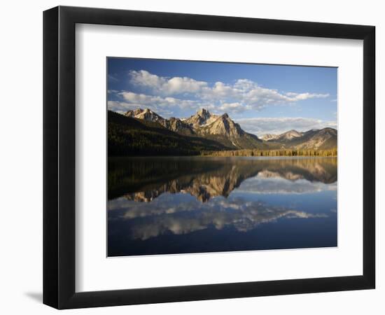 Stanley Lake and Mcgowan Peak, Sawtooth National Recreation Area, Idaho, USA-Jamie & Judy Wild-Framed Photographic Print