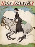 Woman and Her Daughter Go out for a Ride on Their Horses-Stanley Lloyd-Laminated Photographic Print