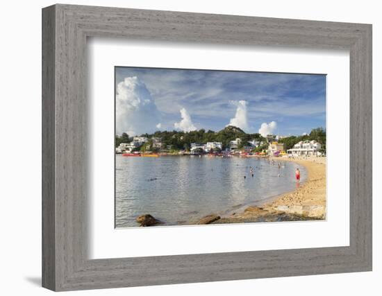 Stanley Main Beach, Stanley, Hong Kong Island, Hong Kong, China, Asia-Ian Trower-Framed Photographic Print