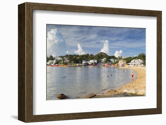 Stanley Main Beach, Stanley, Hong Kong Island, Hong Kong, China, Asia-Ian Trower-Framed Photographic Print