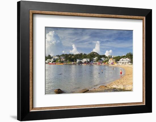 Stanley Main Beach, Stanley, Hong Kong Island, Hong Kong, China, Asia-Ian Trower-Framed Photographic Print