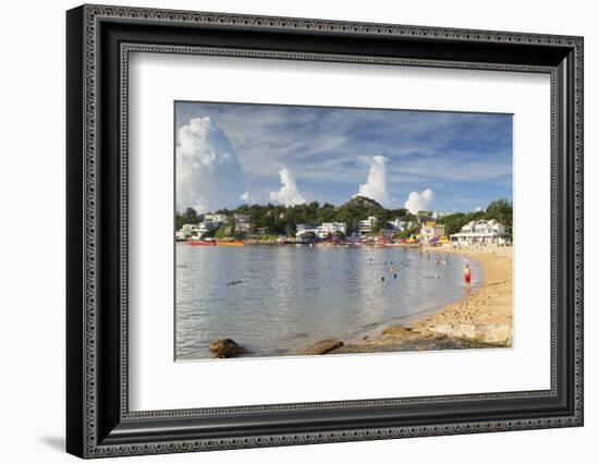 Stanley Main Beach, Stanley, Hong Kong Island, Hong Kong, China, Asia-Ian Trower-Framed Photographic Print