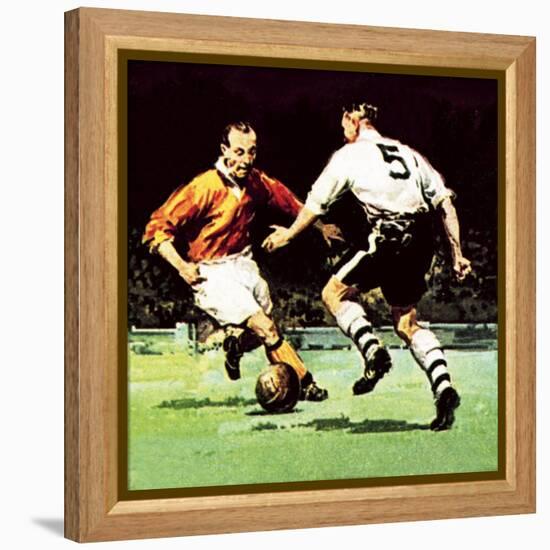 Stanley Matthews About to Win His One Cup Winner's Medal-McConnell-Framed Premier Image Canvas