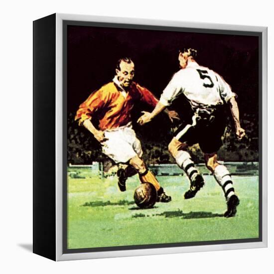 Stanley Matthews About to Win His One Cup Winner's Medal-McConnell-Framed Premier Image Canvas