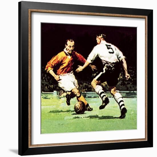 Stanley Matthews About to Win His One Cup Winner's Medal-McConnell-Framed Giclee Print