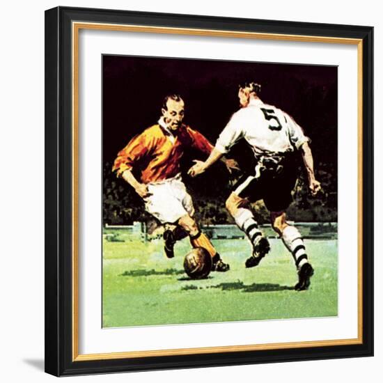 Stanley Matthews About to Win His One Cup Winner's Medal-McConnell-Framed Giclee Print