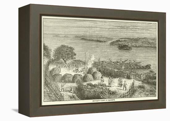 Stanley's Camp at Kagehyi-null-Framed Premier Image Canvas