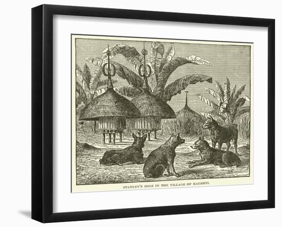 Stanley's Dogs in the Village of Kagehyi-null-Framed Giclee Print