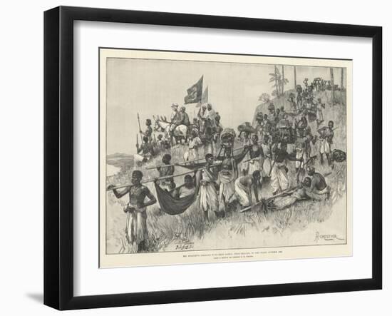 Stanley's Emin Pasha Relief Expedition-Amedee Forestier-Framed Giclee Print
