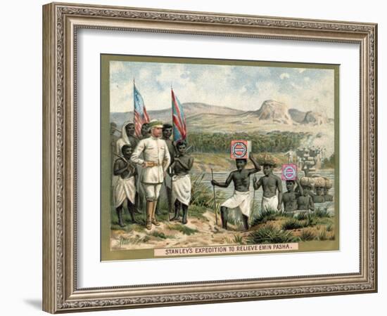 Stanley's Expedition to Relieve Emin Pasha, 1888-null-Framed Giclee Print