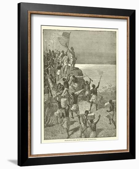 Stanley's First Sight of Lake Tanganyika-null-Framed Giclee Print