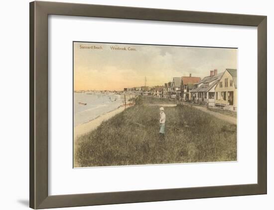 Stannard Beach, Westbrook, Connecticut-null-Framed Art Print