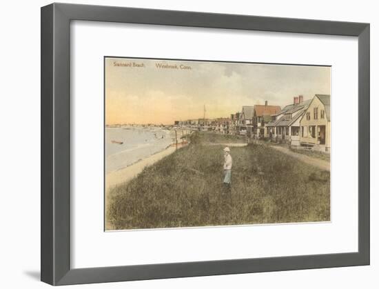 Stannard Beach, Westbrook, Connecticut-null-Framed Art Print