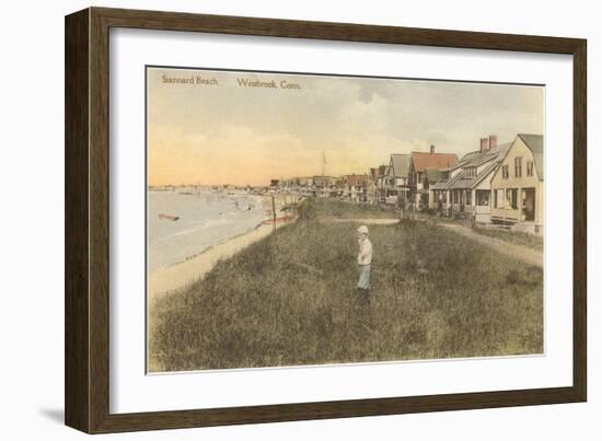 Stannard Beach, Westbrook, Connecticut-null-Framed Art Print