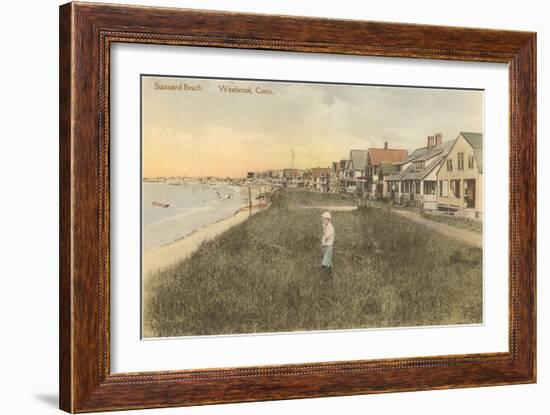 Stannard Beach, Westbrook, Connecticut-null-Framed Art Print