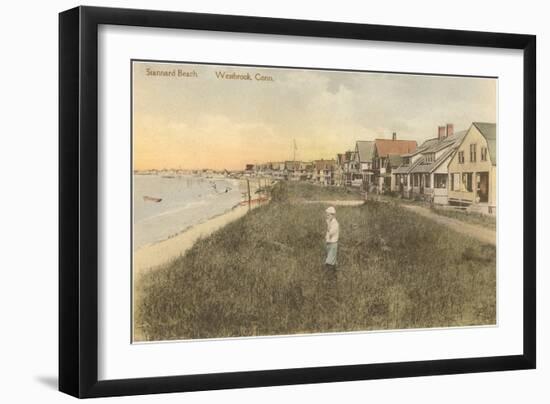 Stannard Beach, Westbrook, Connecticut-null-Framed Art Print