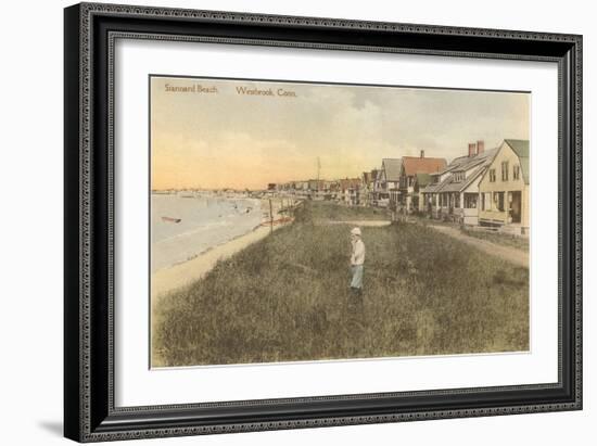 Stannard Beach, Westbrook, Connecticut-null-Framed Art Print