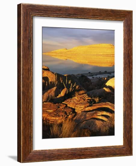 Stansbury Island, Great Salt Lake, Utah, USA-Charles Gurche-Framed Photographic Print