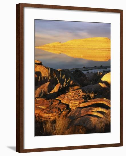 Stansbury Island, Great Salt Lake, Utah, USA-Charles Gurche-Framed Photographic Print