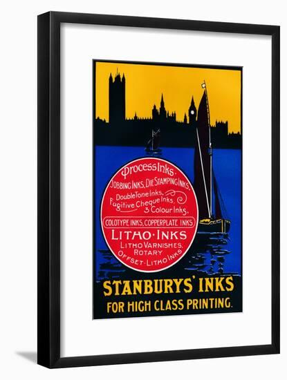 'Stansbury's Inks for High Class Painting', 1910-Unknown-Framed Giclee Print