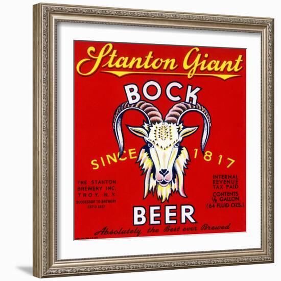 Stanton Giant Bock Beer-null-Framed Art Print