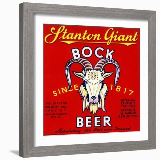 Stanton Giant Bock Beer-null-Framed Art Print