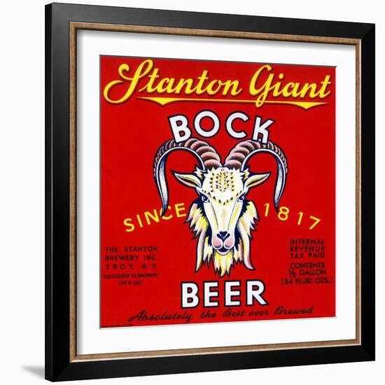 Stanton Giant Bock Beer-null-Framed Art Print