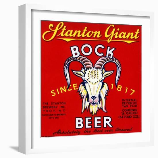 Stanton Giant Bock Beer-null-Framed Art Print