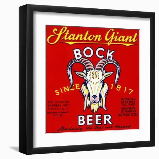 Stanton Giant Bock Beer-null-Framed Art Print