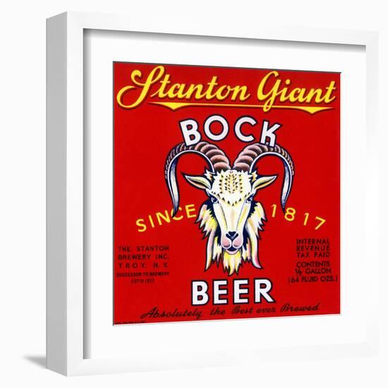 Stanton Giant Bock Beer-null-Framed Art Print