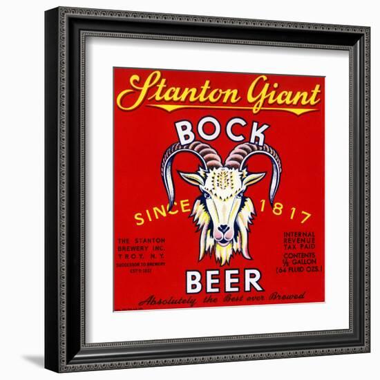 Stanton Giant Bock Beer-null-Framed Art Print