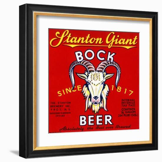 Stanton Giant Bock Beer-null-Framed Art Print