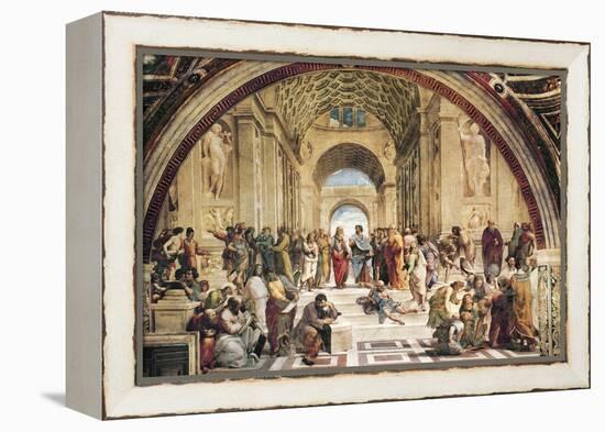 Stanza Della Segnatura: the School of Athens-Raphael-Framed Stretched Canvas