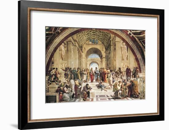 Stanza Della Segnatura: the School of Athens-Raphael-Framed Art Print