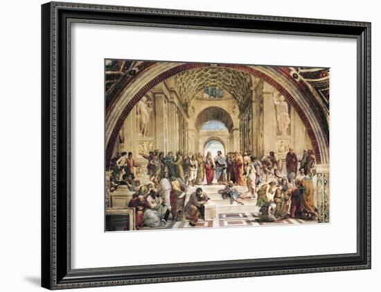 Stanza Della Segnatura: the School of Athens-Raphael-Framed Art Print