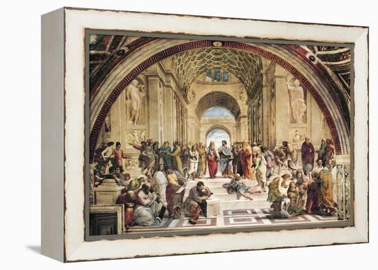 Stanza Della Segnatura: the School of Athens-Raphael-Framed Stretched Canvas