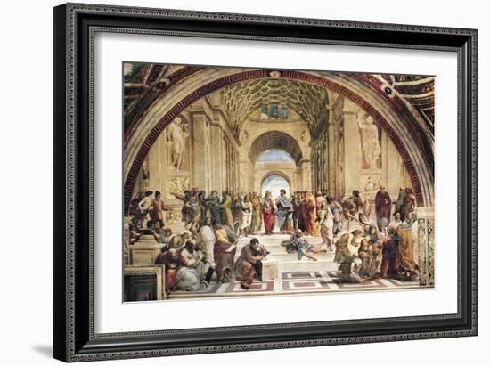 Stanza Della Segnatura: the School of Athens-Raphael-Framed Art Print