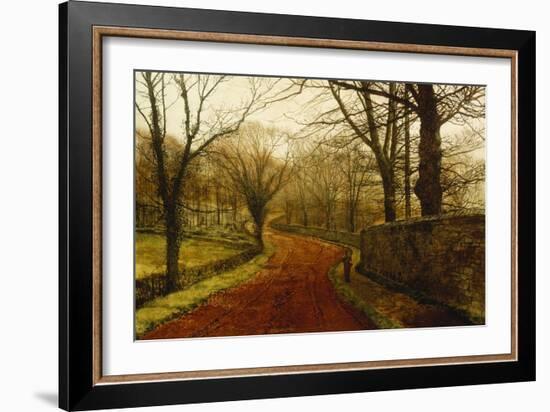 Stapleton Park, Pontefract, 1877-John Atkinson Grimshaw-Framed Giclee Print