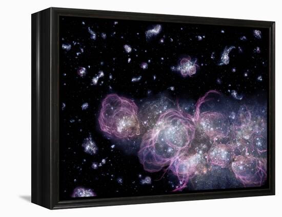 Star Birth In the Early Universe-null-Framed Premier Image Canvas