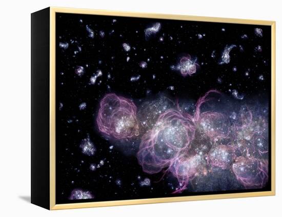 Star Birth In the Early Universe-null-Framed Premier Image Canvas
