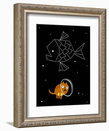 Star Cat-JoeBakal-Framed Art Print