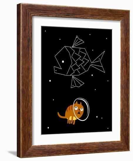 Star Cat-JoeBakal-Framed Art Print