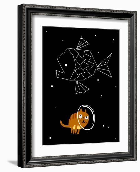 Star Cat-JoeBakal-Framed Art Print