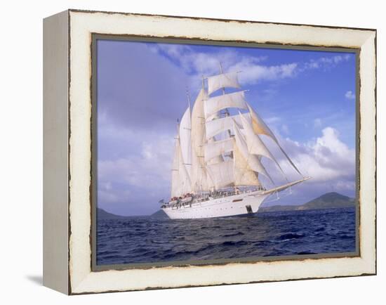 Star Clipper, 4-Masted Sailing Ship-Barry Winiker-Framed Premier Image Canvas