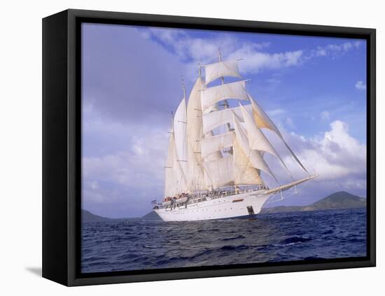 Star Clipper, 4-Masted Sailing Ship-Barry Winiker-Framed Premier Image Canvas