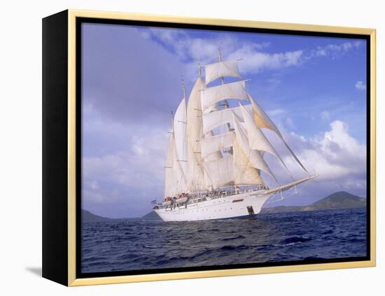 Star Clipper, 4-Masted Sailing Ship-Barry Winiker-Framed Premier Image Canvas